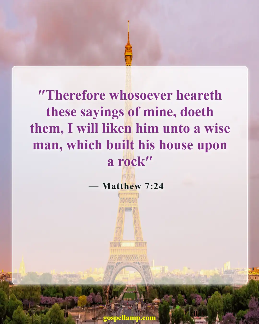 Bible Verses About Listening To Others (Matthew 7:24)