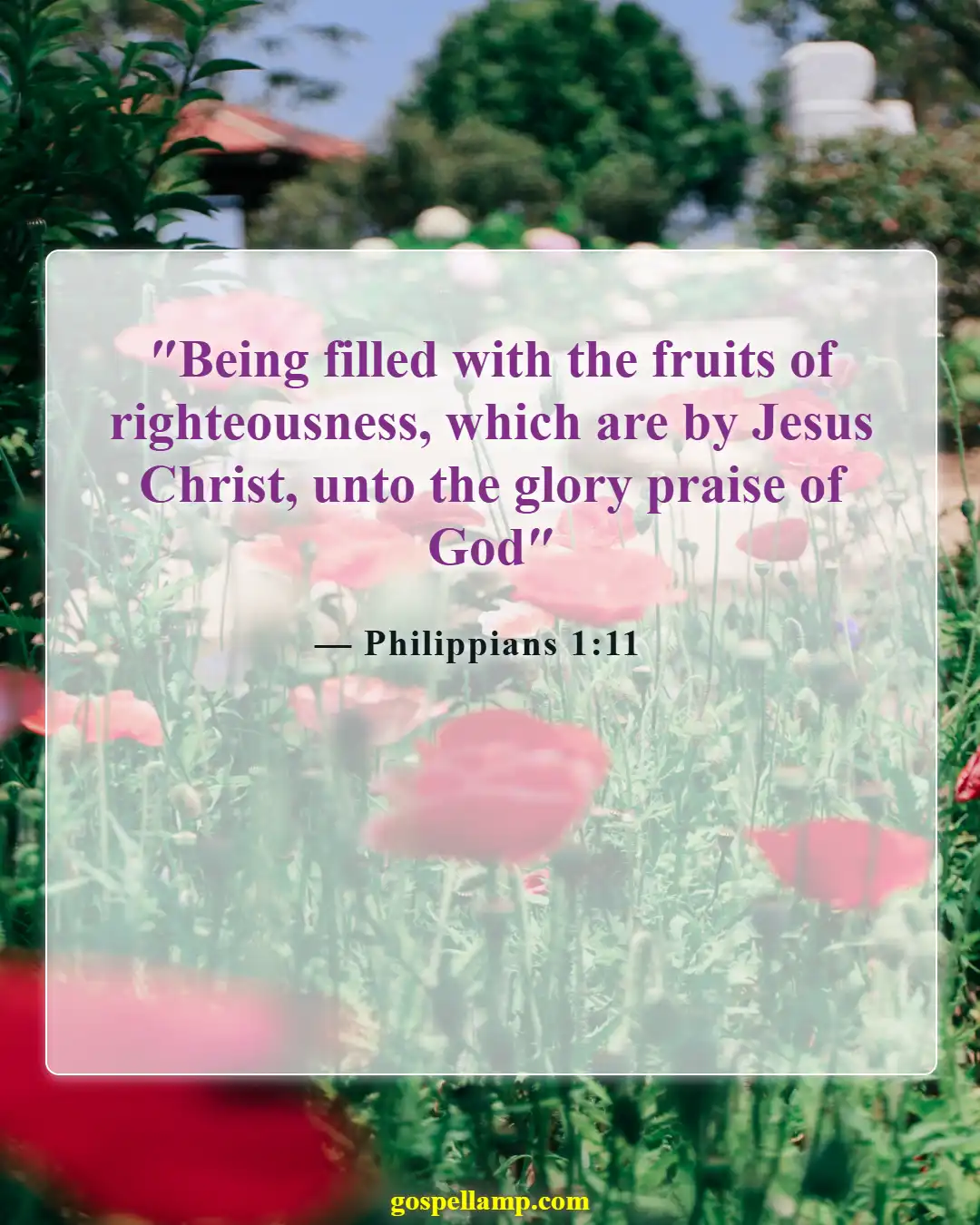 Bible Verses About Bearing Fruit (Philippians 1:11)