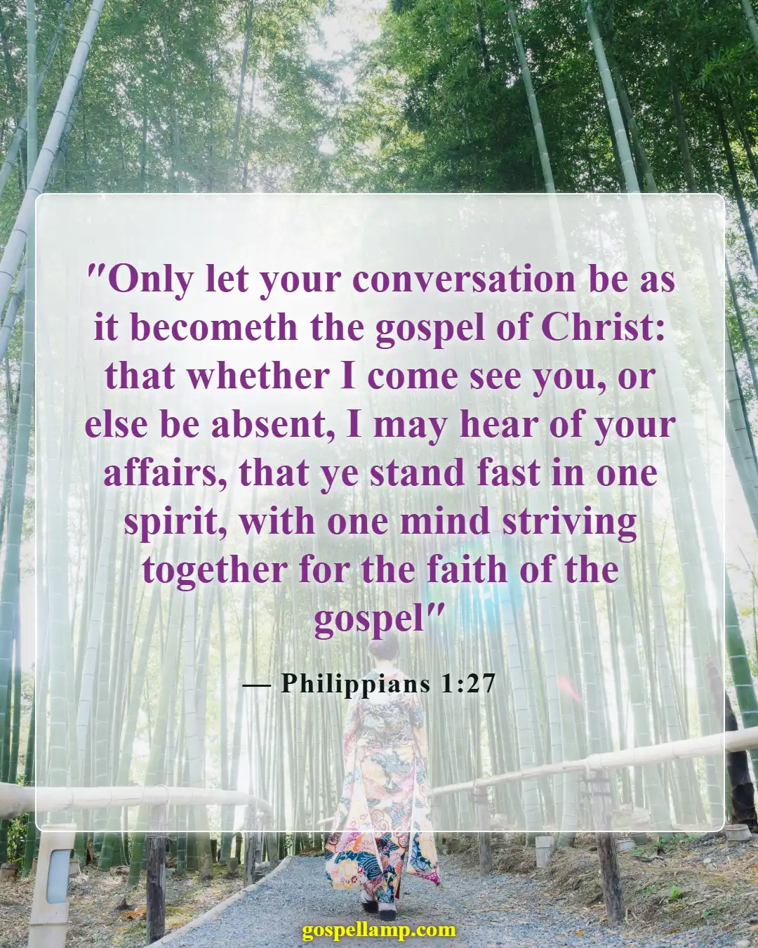 Philippians 1:27 :- Unity in Spirit and Purpose Together