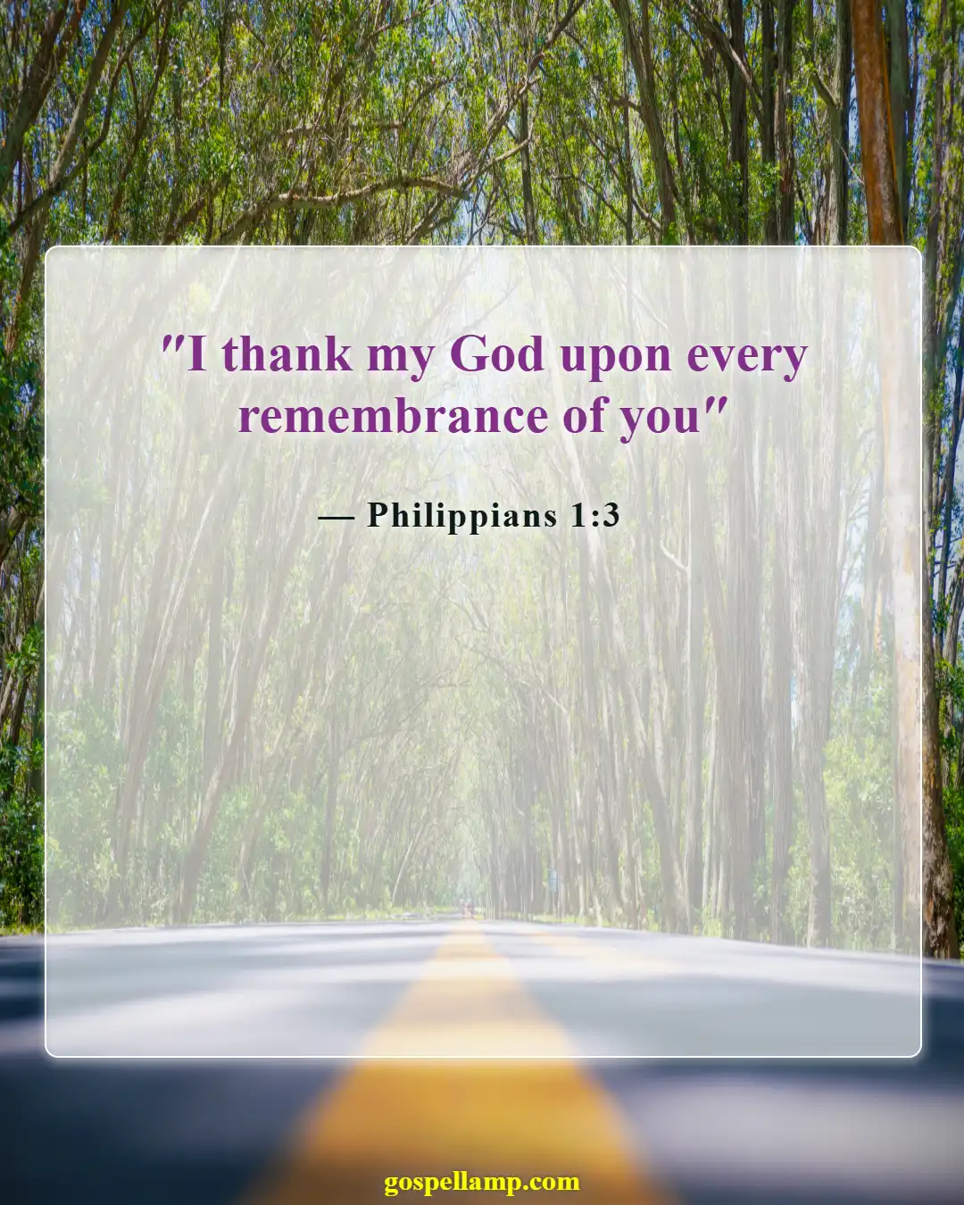 Bible Verses About Gratitude For Family (Philippians 1:3)