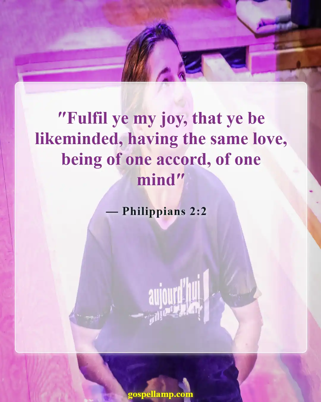 Bible Verses About Putting Others First (Philippians 2:2)