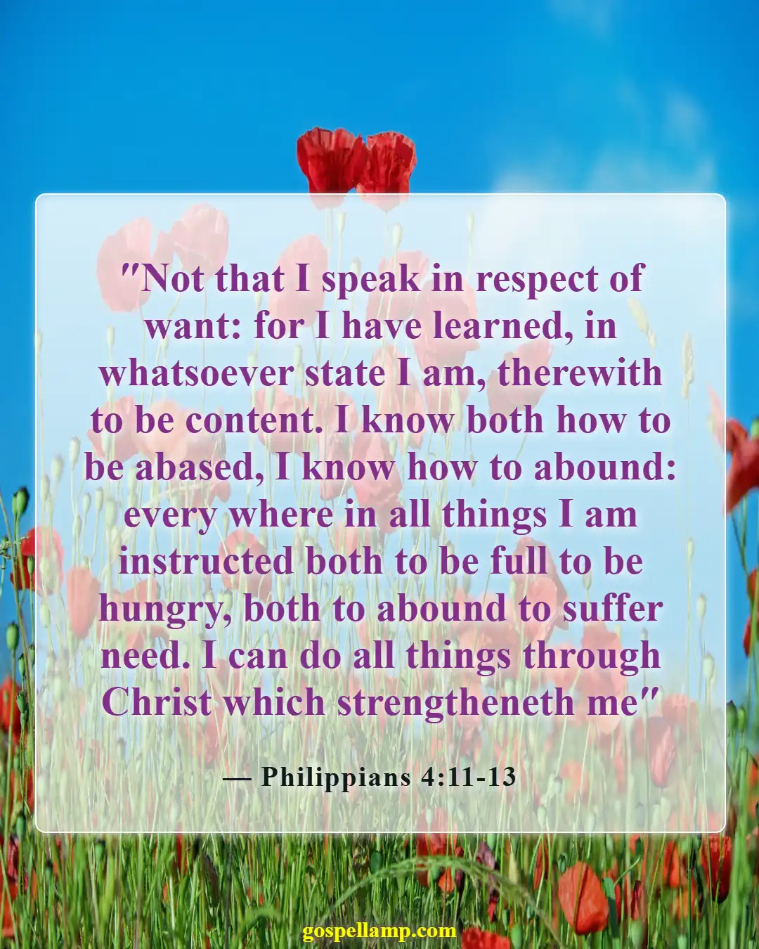 Bible Verses About Attitude Problems (Philippians 4:11-13)