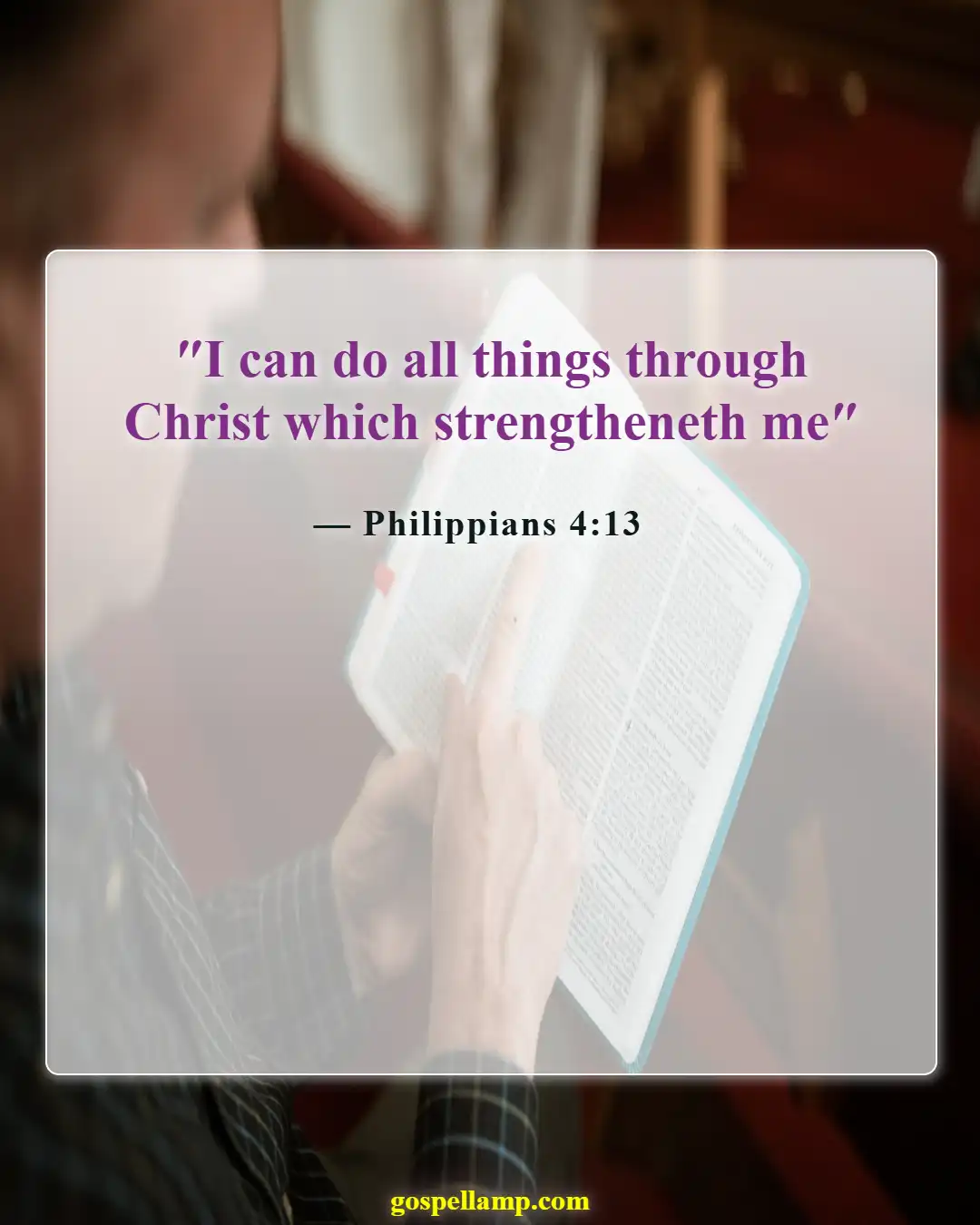 Philippians 4:13 :- Strength through Christ for all challenges