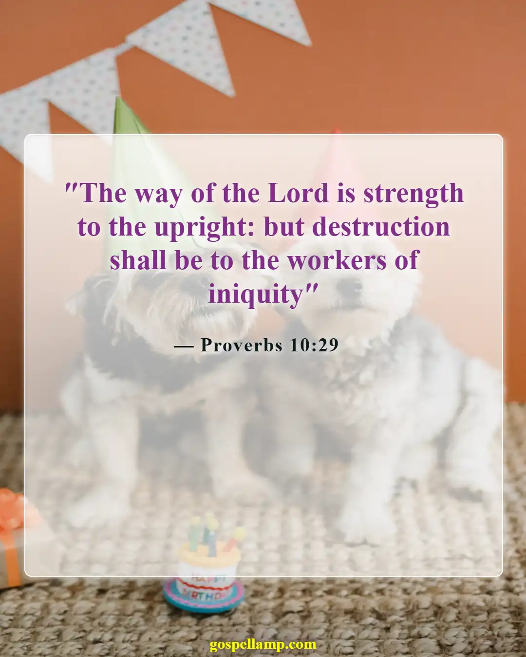 Bible Verses About Wicked Being Punished (Proverbs 10:29)