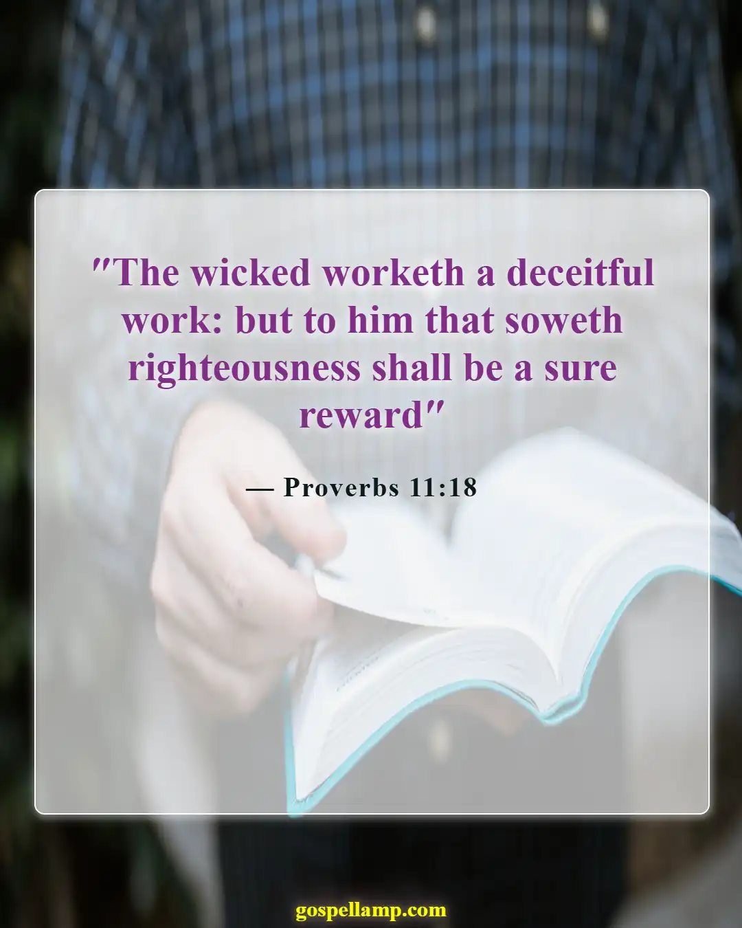Bible Verses About Karma (Proverbs 11:18)