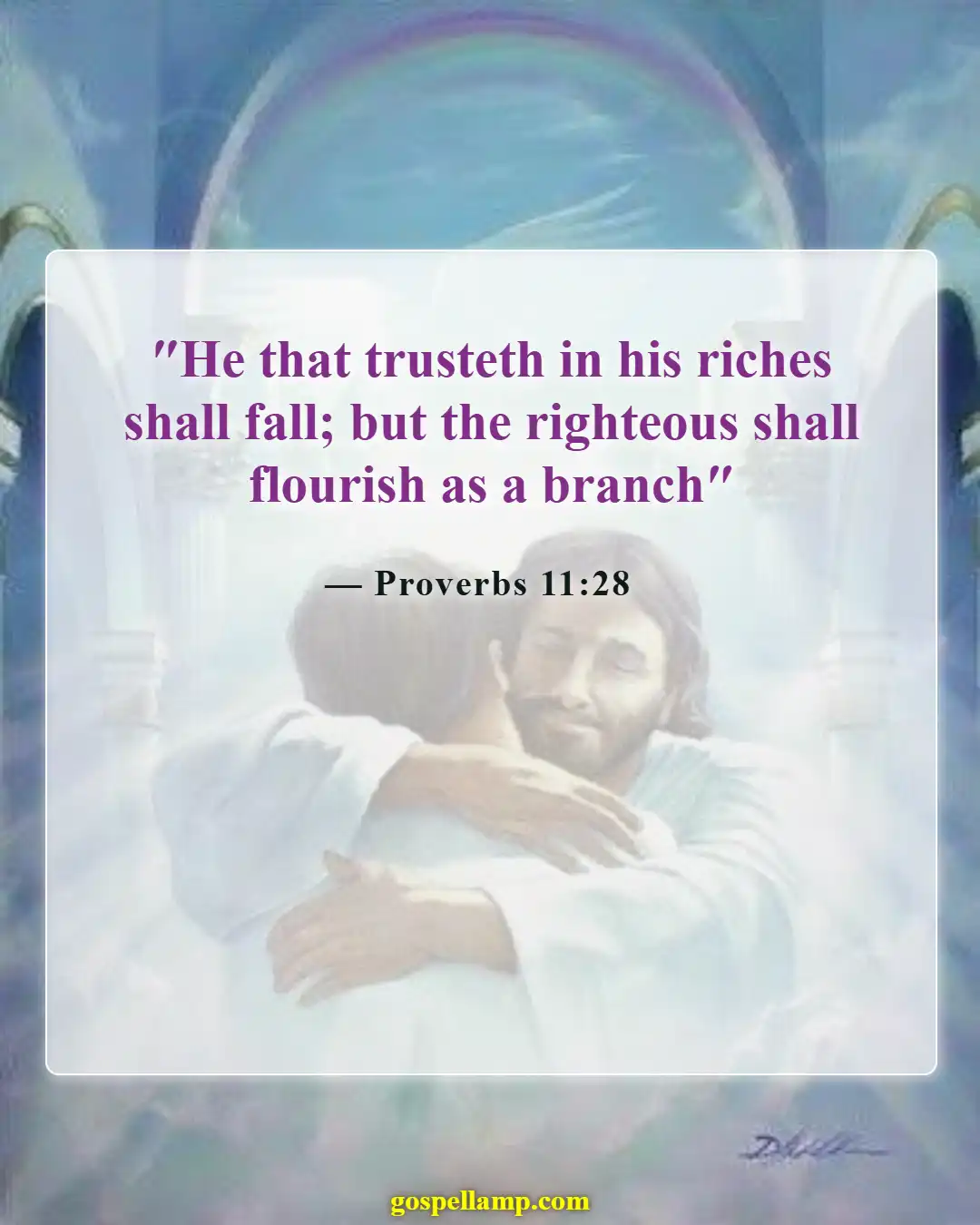 Bible Verses About Money Problems (Proverbs 11:28)