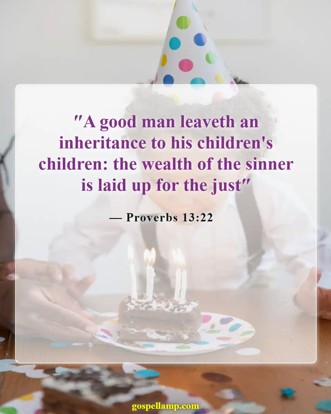 Bible Verses About Sons Are A Blessing From The Lord (Proverbs 13:22)