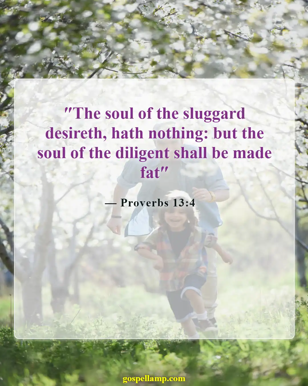 Bible Verses About Success And Hard Work (Proverbs 13:4)