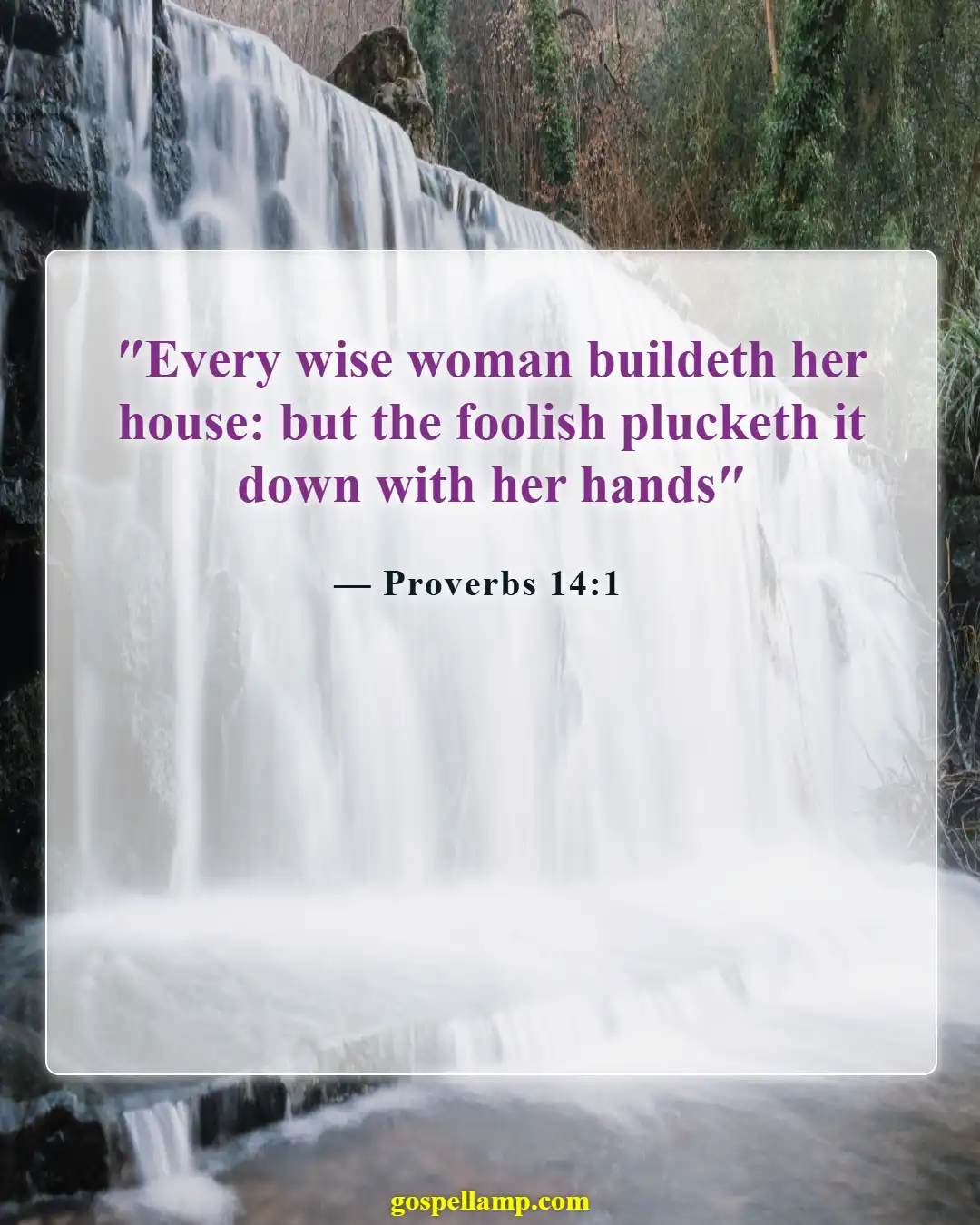Bible Verses About Value Of A Woman (Proverbs 14:1)