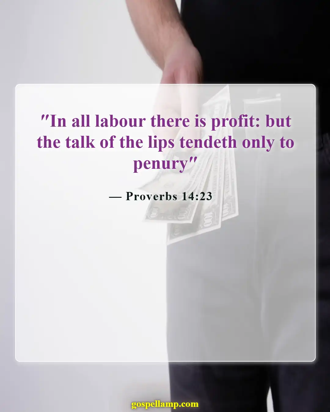 Bible Verses About Success And Hard Work (Proverbs 14:23)