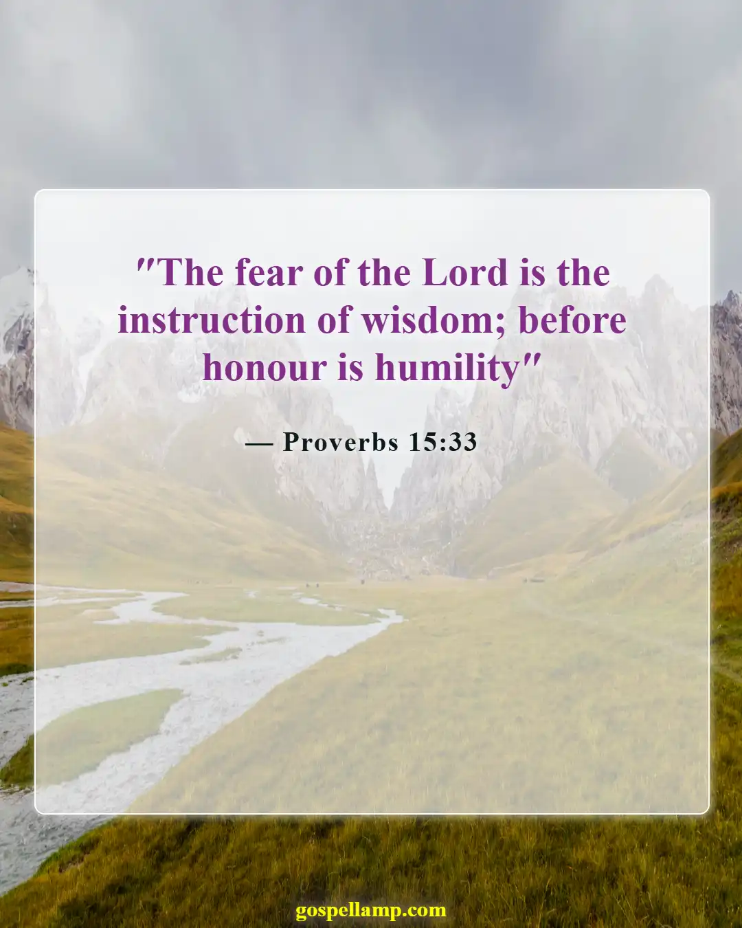 Bible Verses About Putting Others First (Proverbs 15:33)