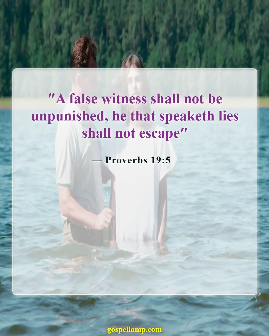 Bible Verses About Cheating And Lying (Proverbs 19:5)