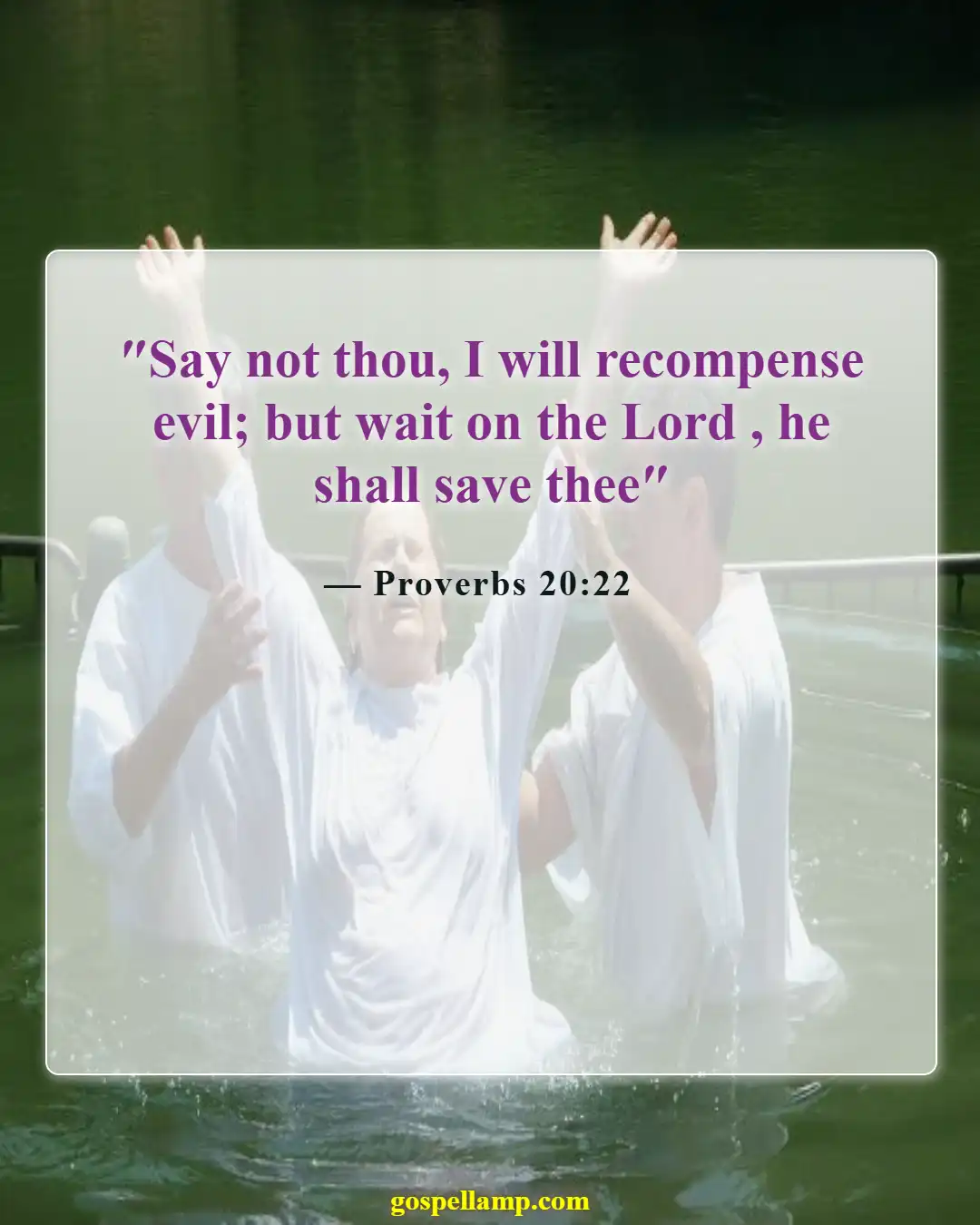 Bible Verses About Fighting Back (Proverbs 20:22)