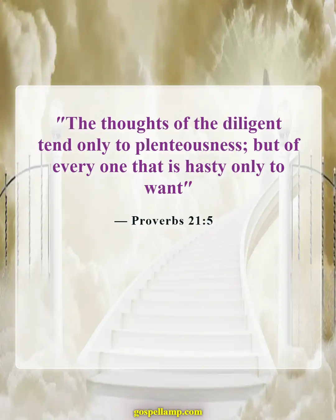Bible Verses About Financial Problems (Proverbs 21:5)