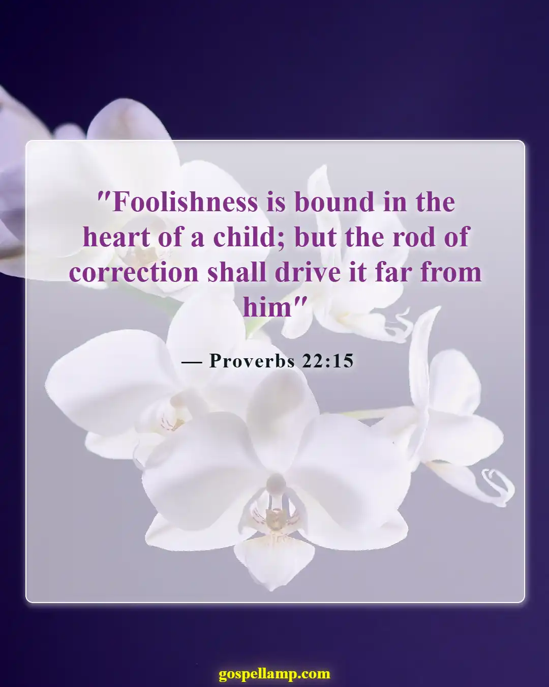 Bible Verses About Fathers Responsibilities (Proverbs 22:15)