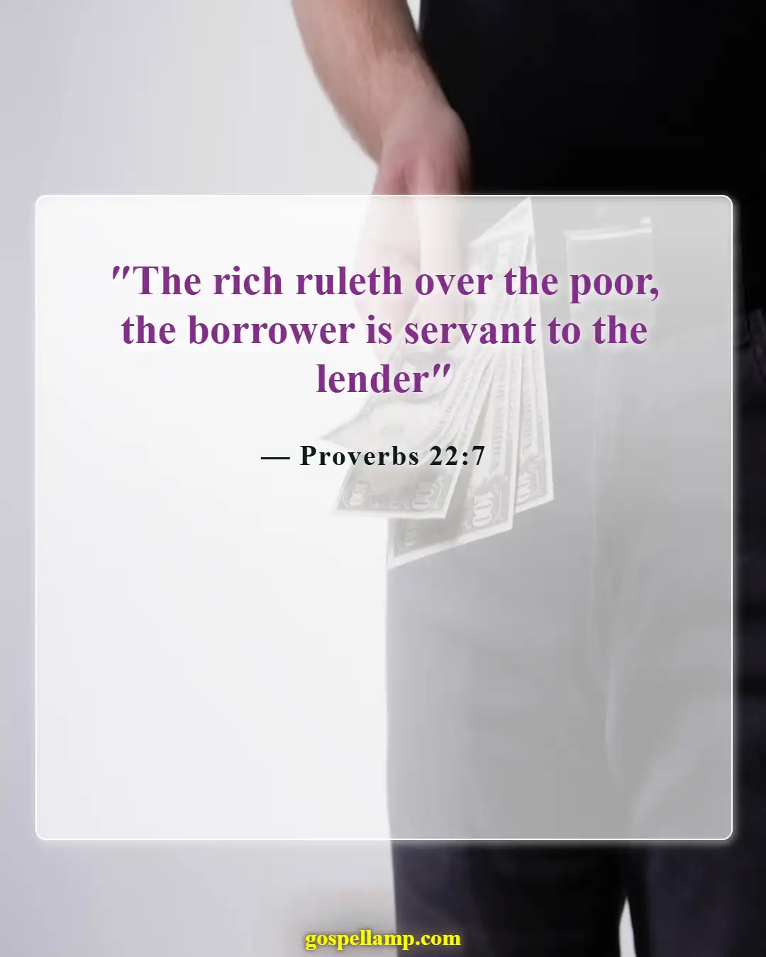 Bible Verses About Financial Problems (Proverbs 22:7)