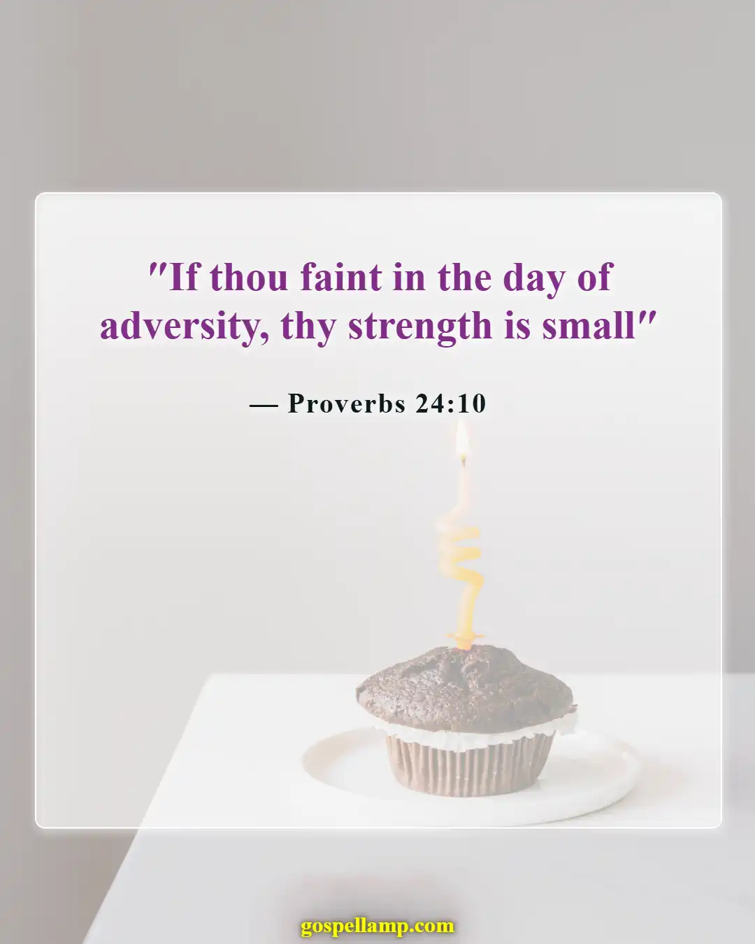 Bible Verses About Despair (Proverbs 24:10)