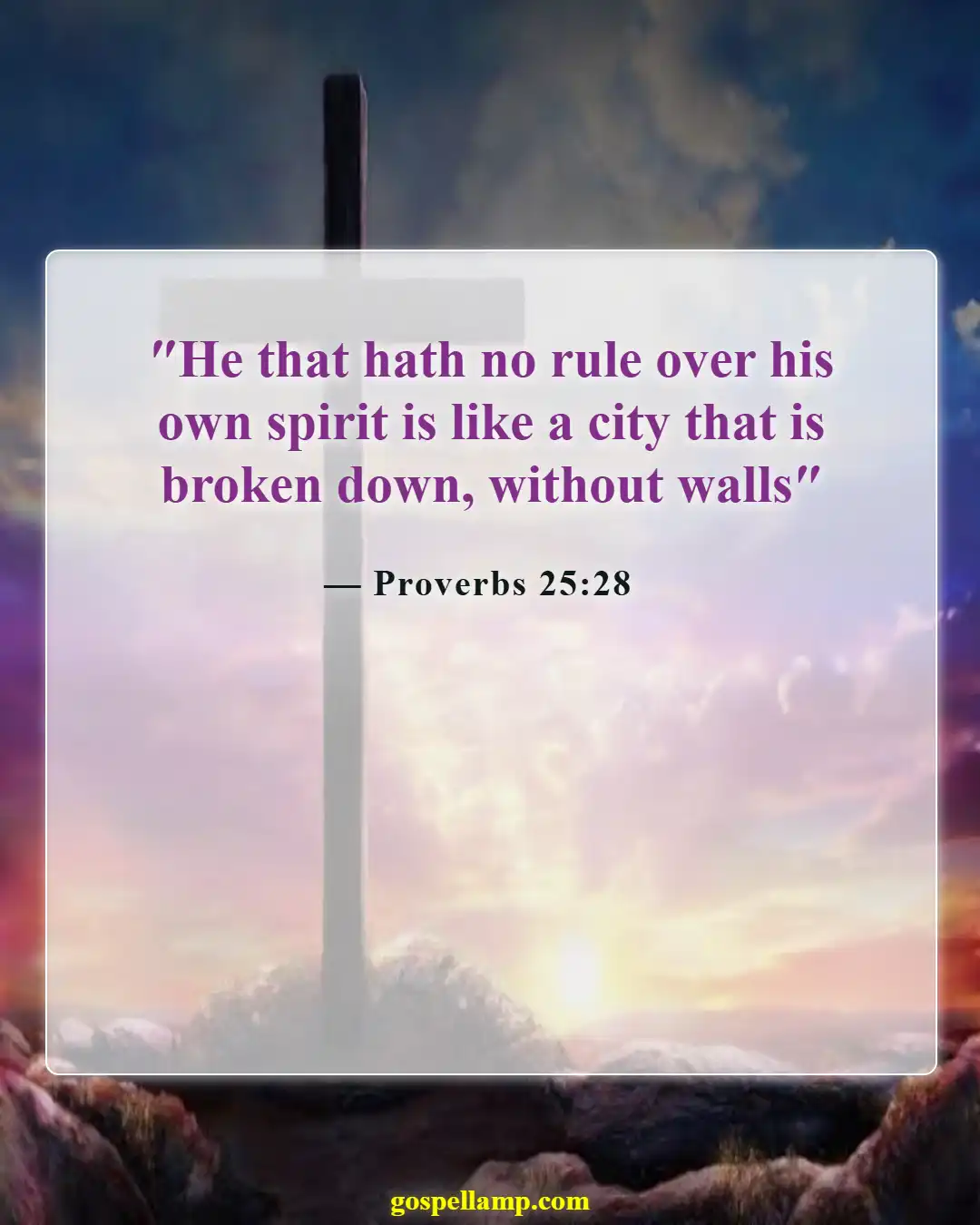 Bible Verses About Weed (Proverbs 25:28)