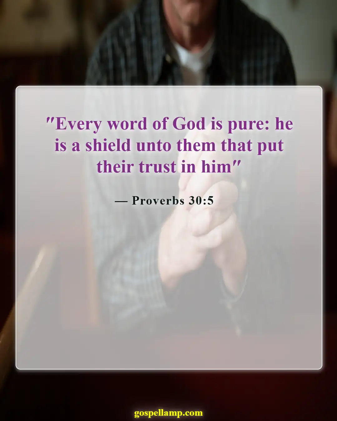 Bible Verses About Enemies Defeated (Proverbs 30:5)
