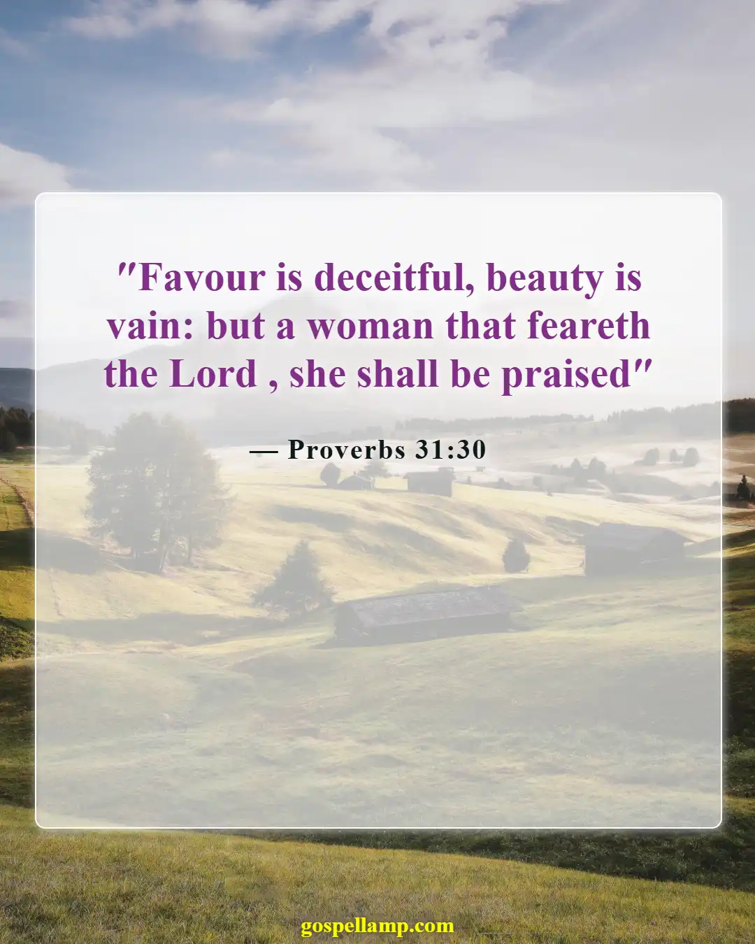 Bible Verses About Exposing Your Body (Proverbs 31:30)