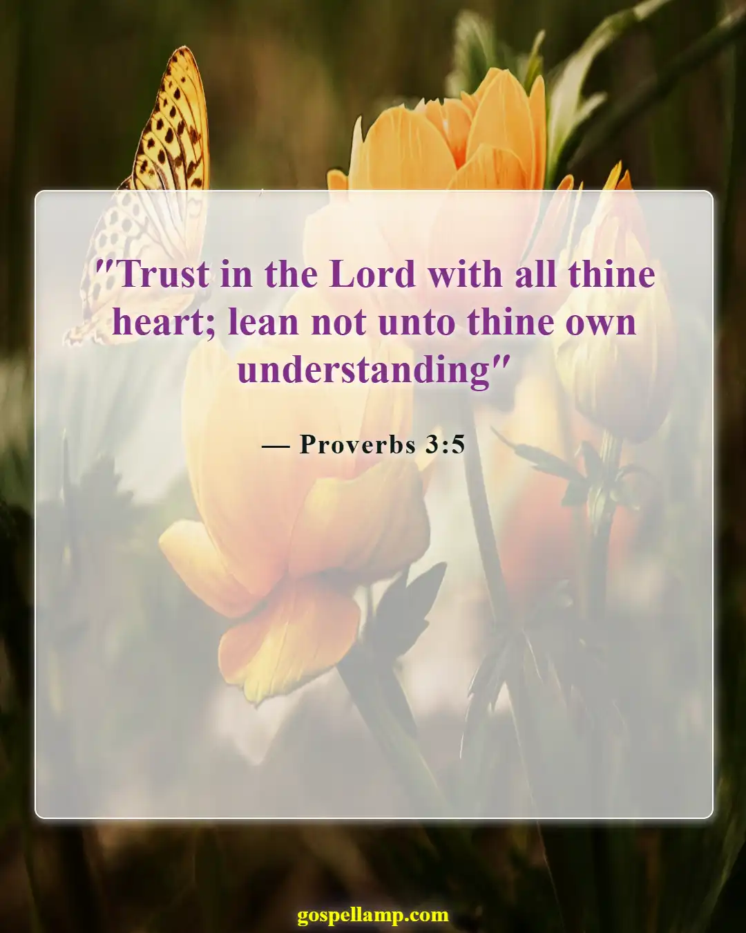 Bible Verses About Living For God (Proverbs 3:5)