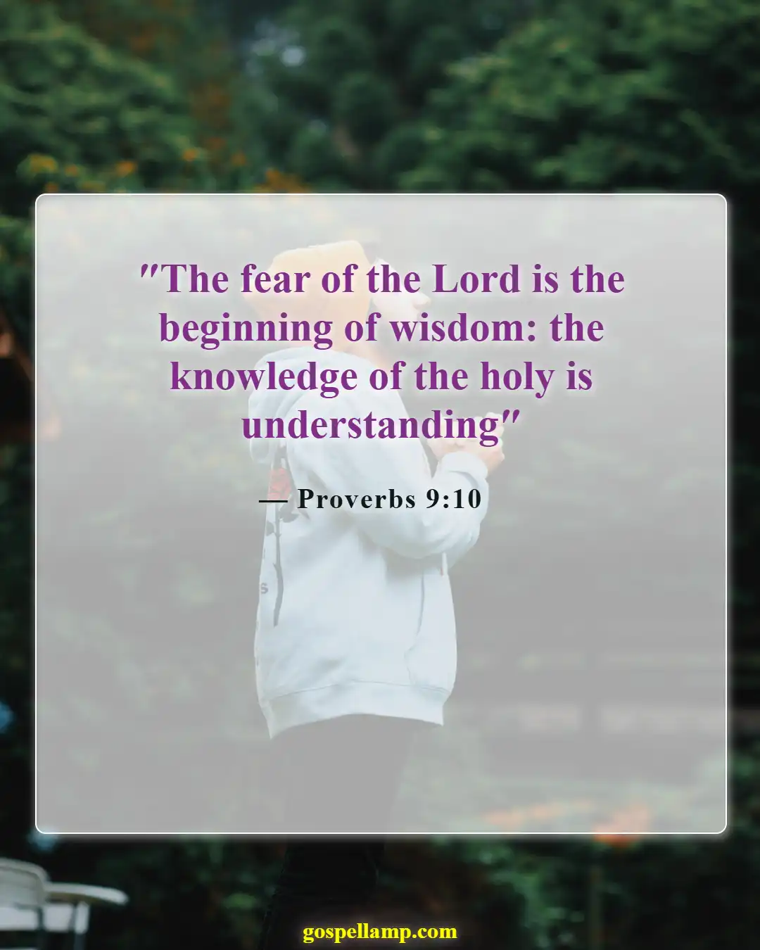 Bible Verses About Disrespecting God (Proverbs 9:10)