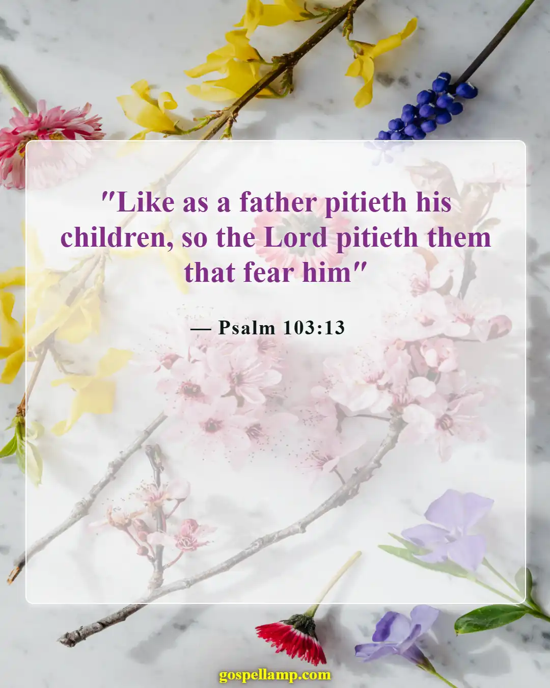 Bible Verses About Fathers Responsibilities (Psalm 103:13)