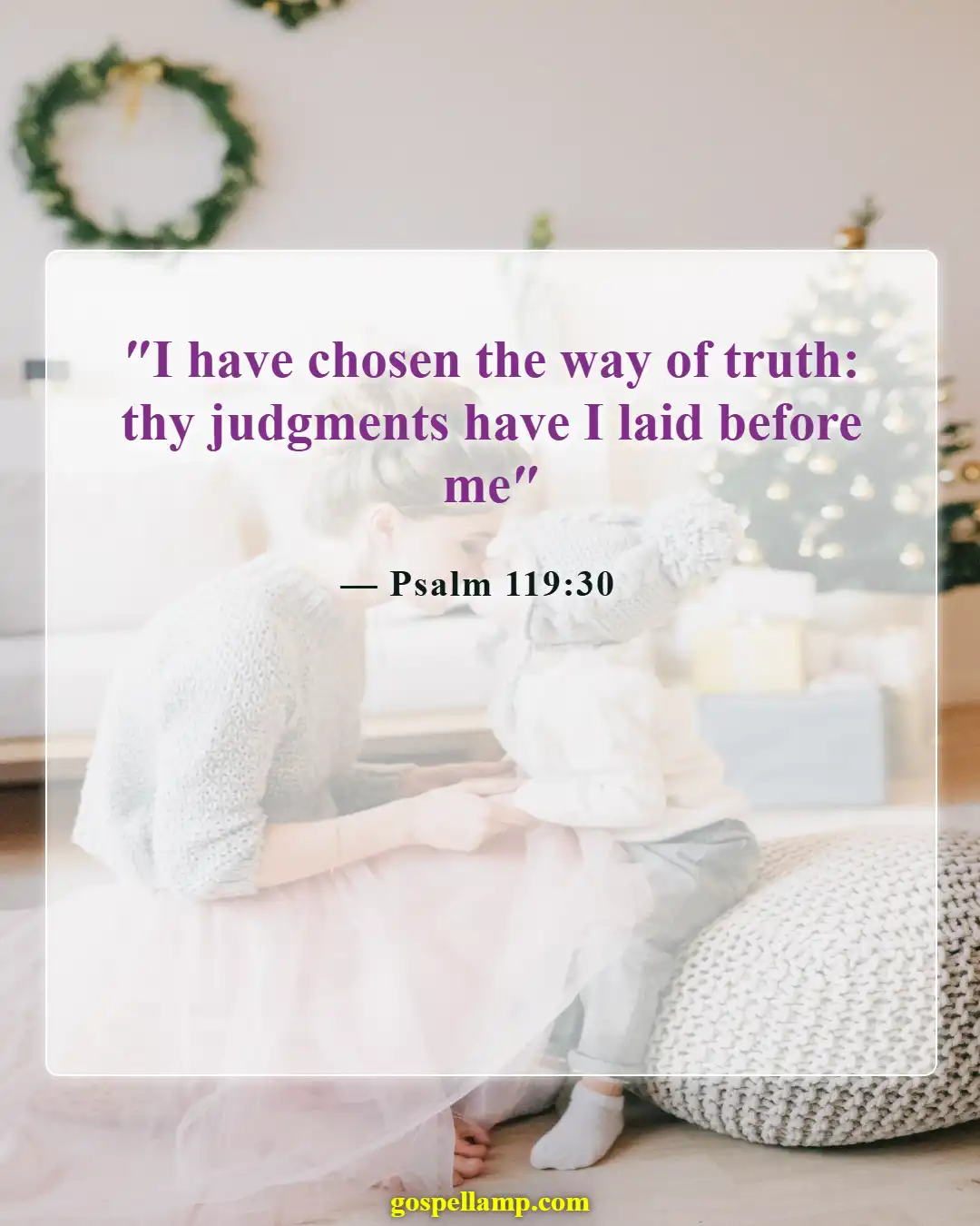 Psalm 119:30 :- Choosing God's path through personal decision