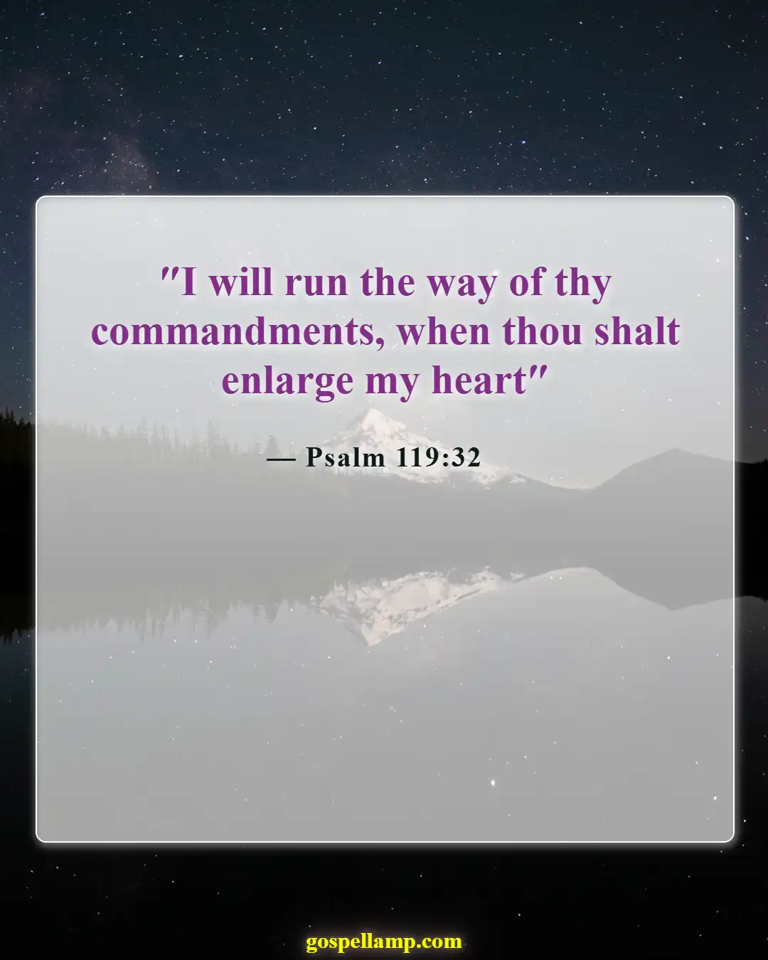 Psalm 119:32 :- Seeking God with eagerness in the morning