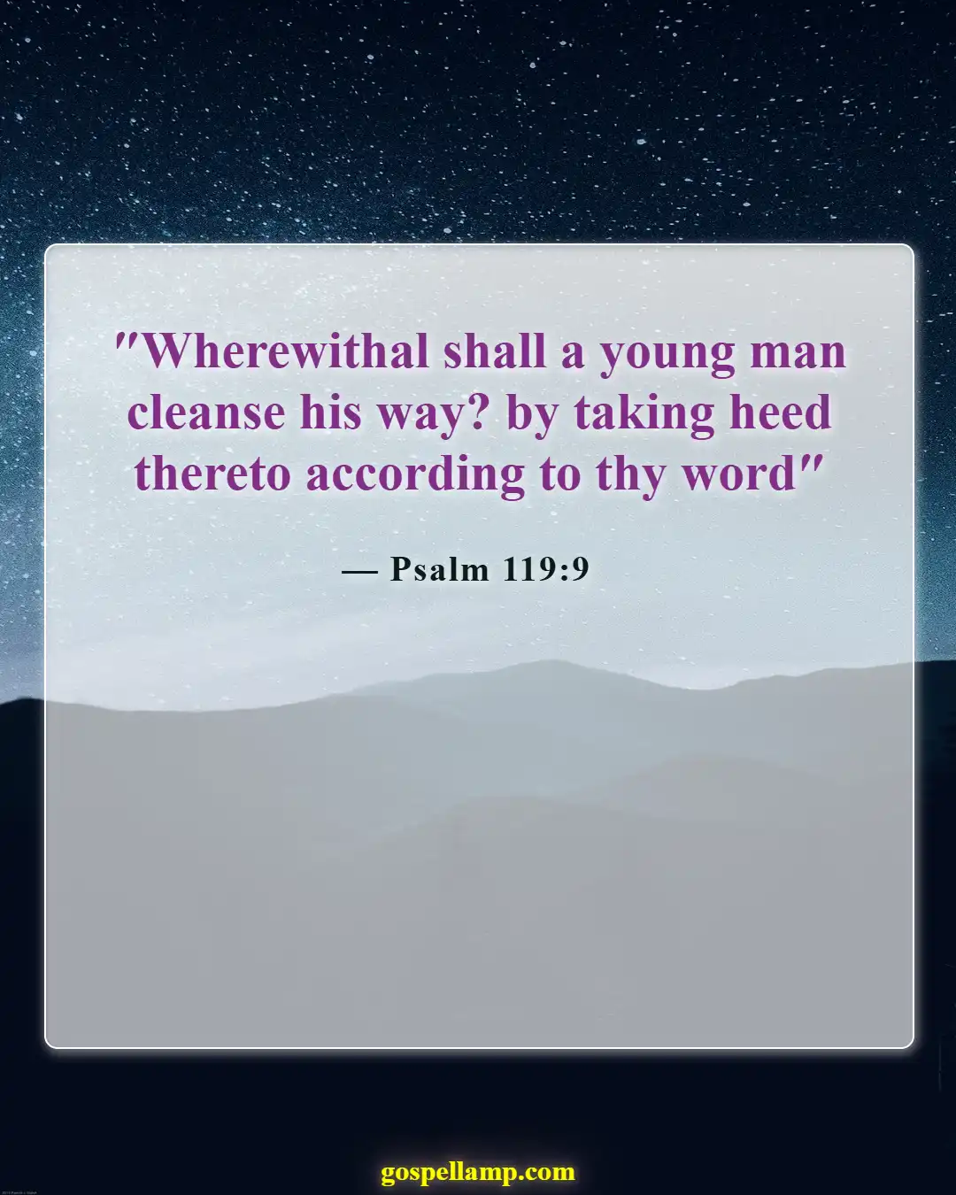 Bible Verses About Success And Hard Work (Psalm 119:9)