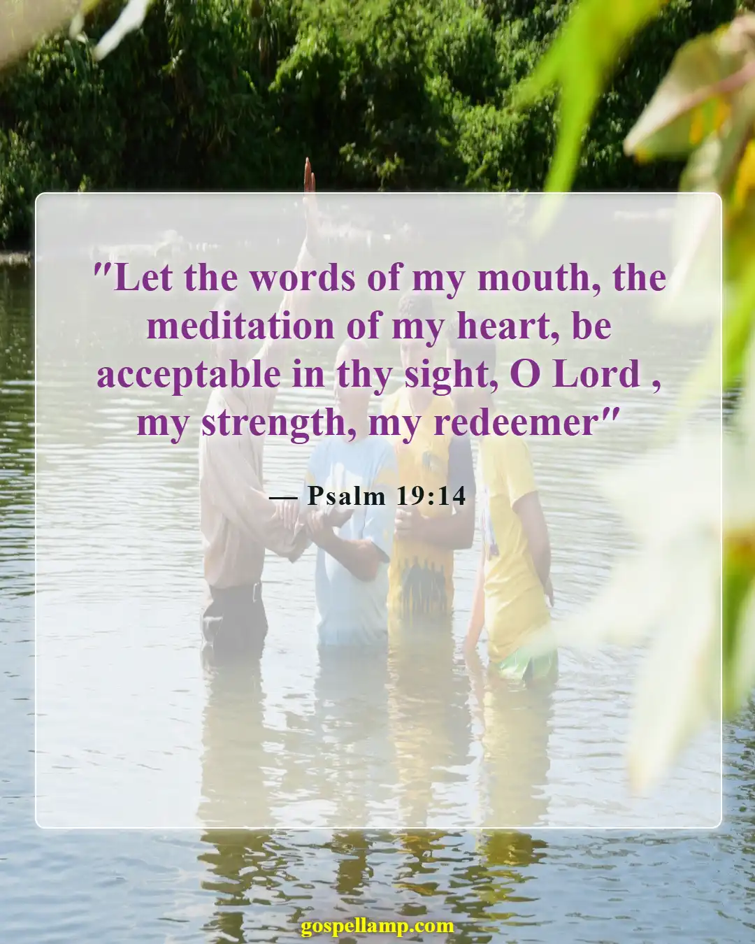 Bible Verses About Disrespecting God (Psalm 19:14)