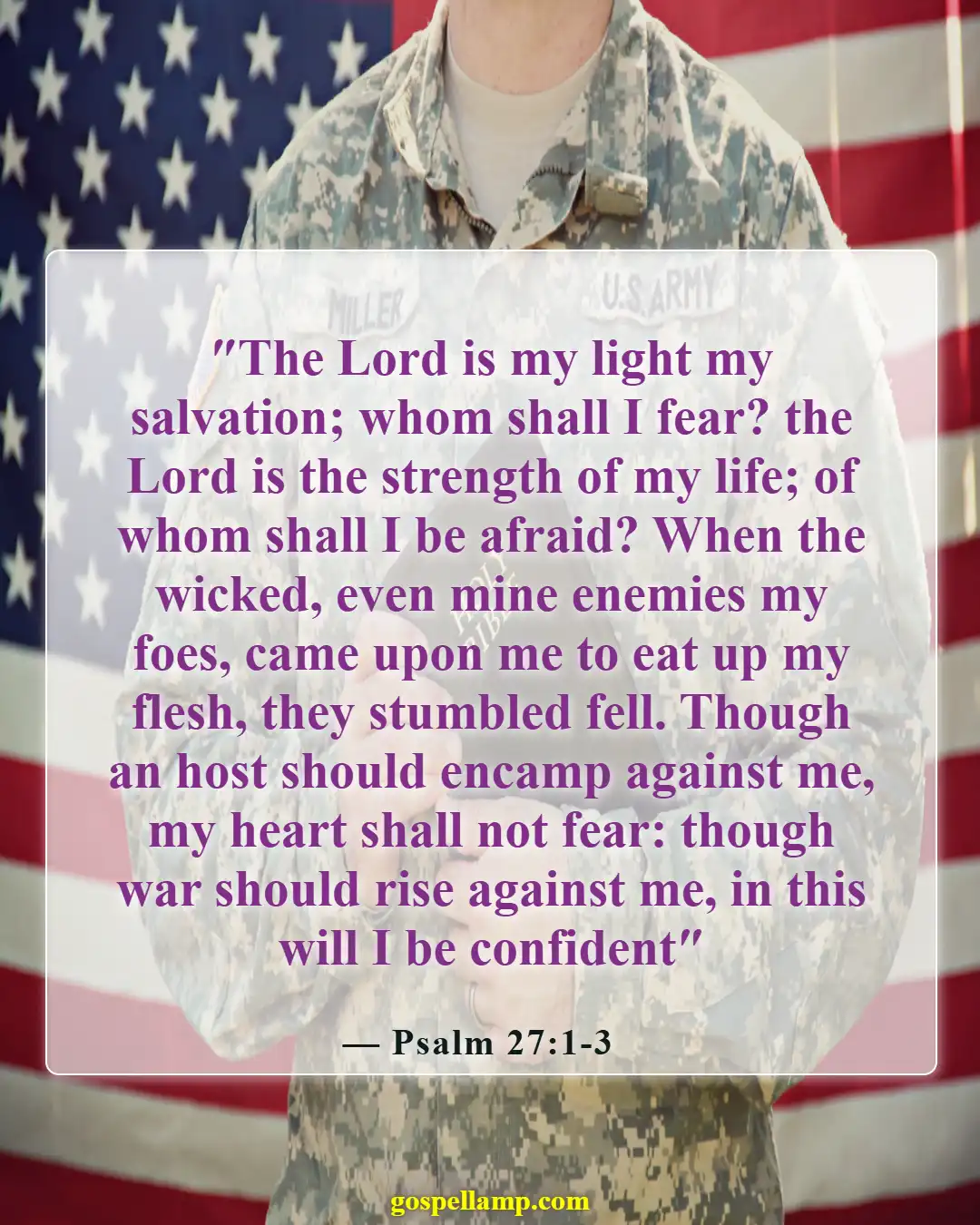 Bible Verses About Spiritual Paralysis (Psalm 27:1-3)