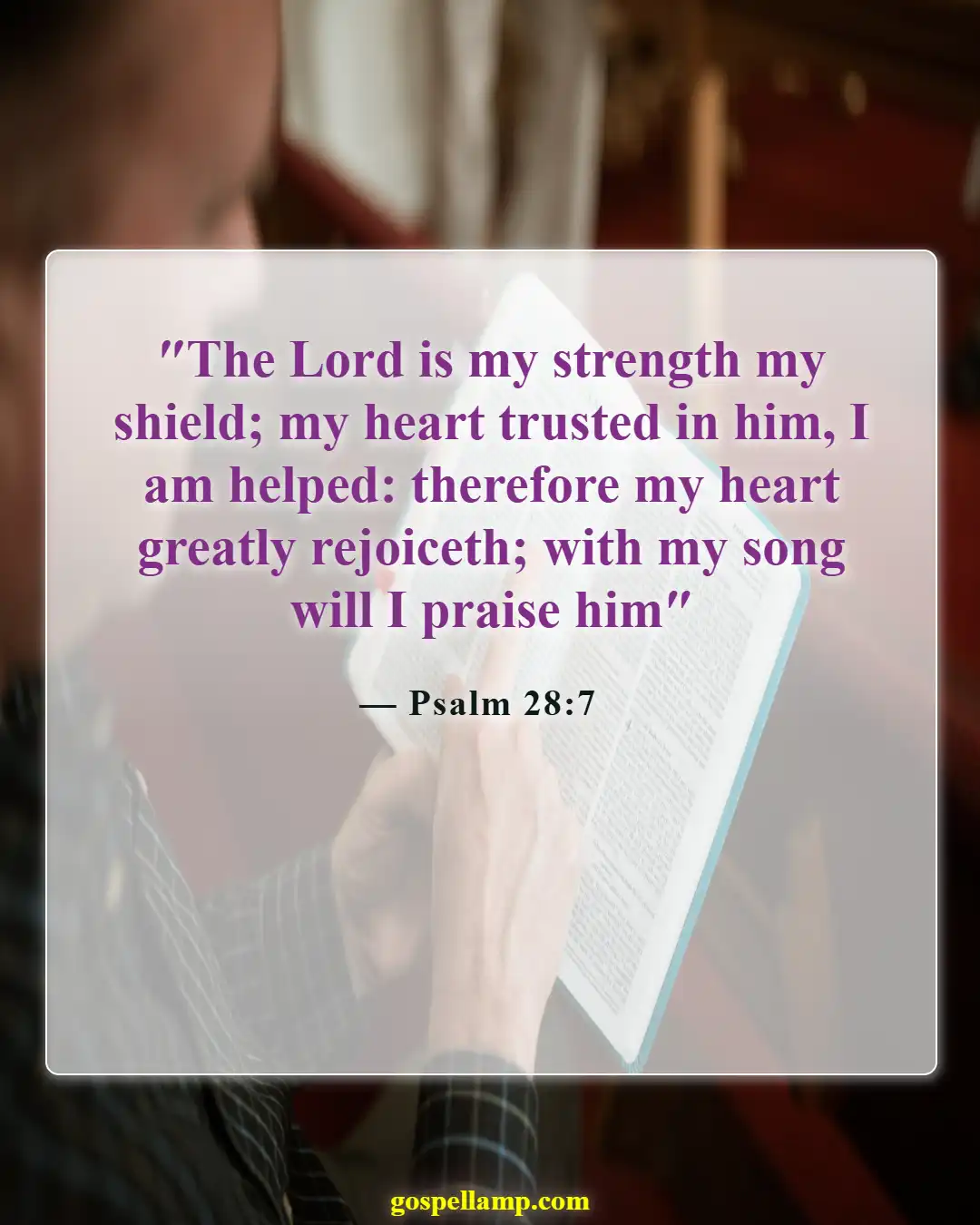 Bible Verses About Gratitude For Family (Psalm 28:7)