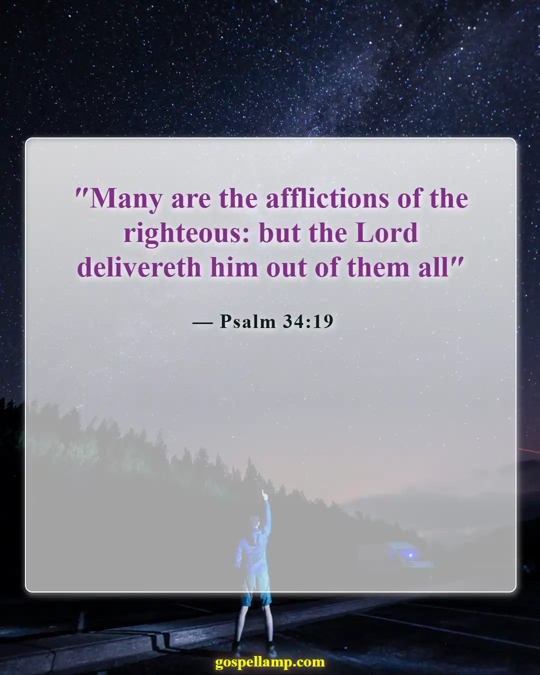 Psalm 34:19 :- God’s deliverance in times of trouble