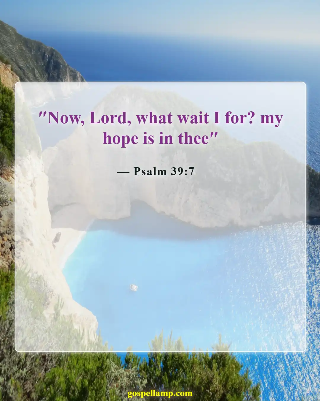Psalm 39:7 :- Hope in God for a better future