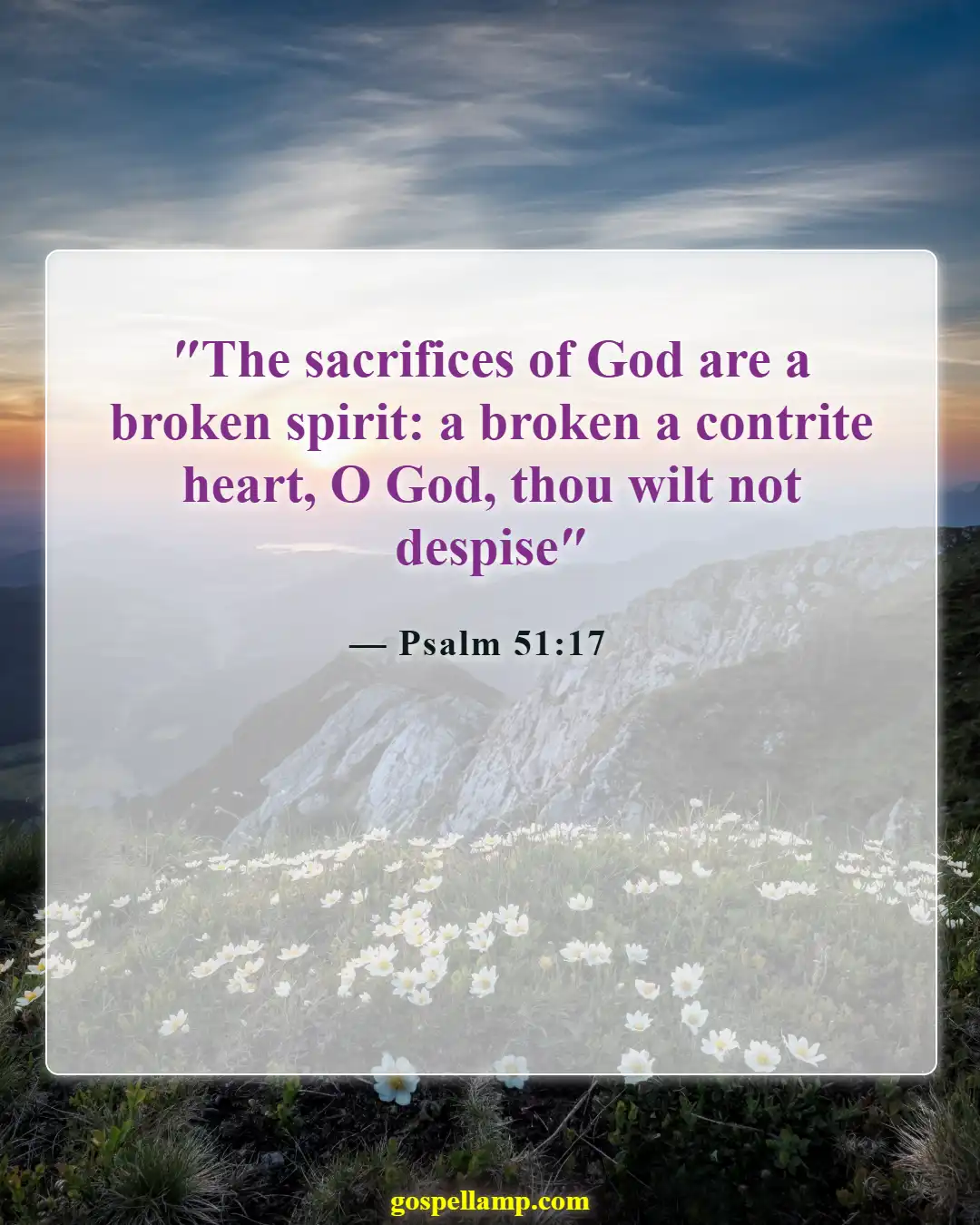 Bible Verses About God Forgiving Adultery (Psalm 51:17)