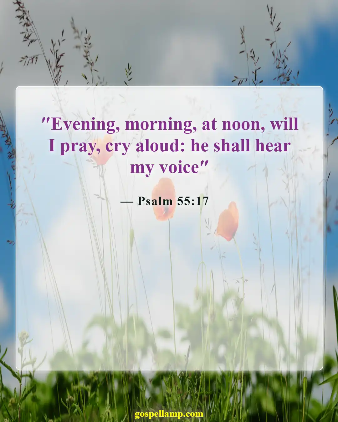Psalm 55:17 :- Morning prayers for divine guidance and peace