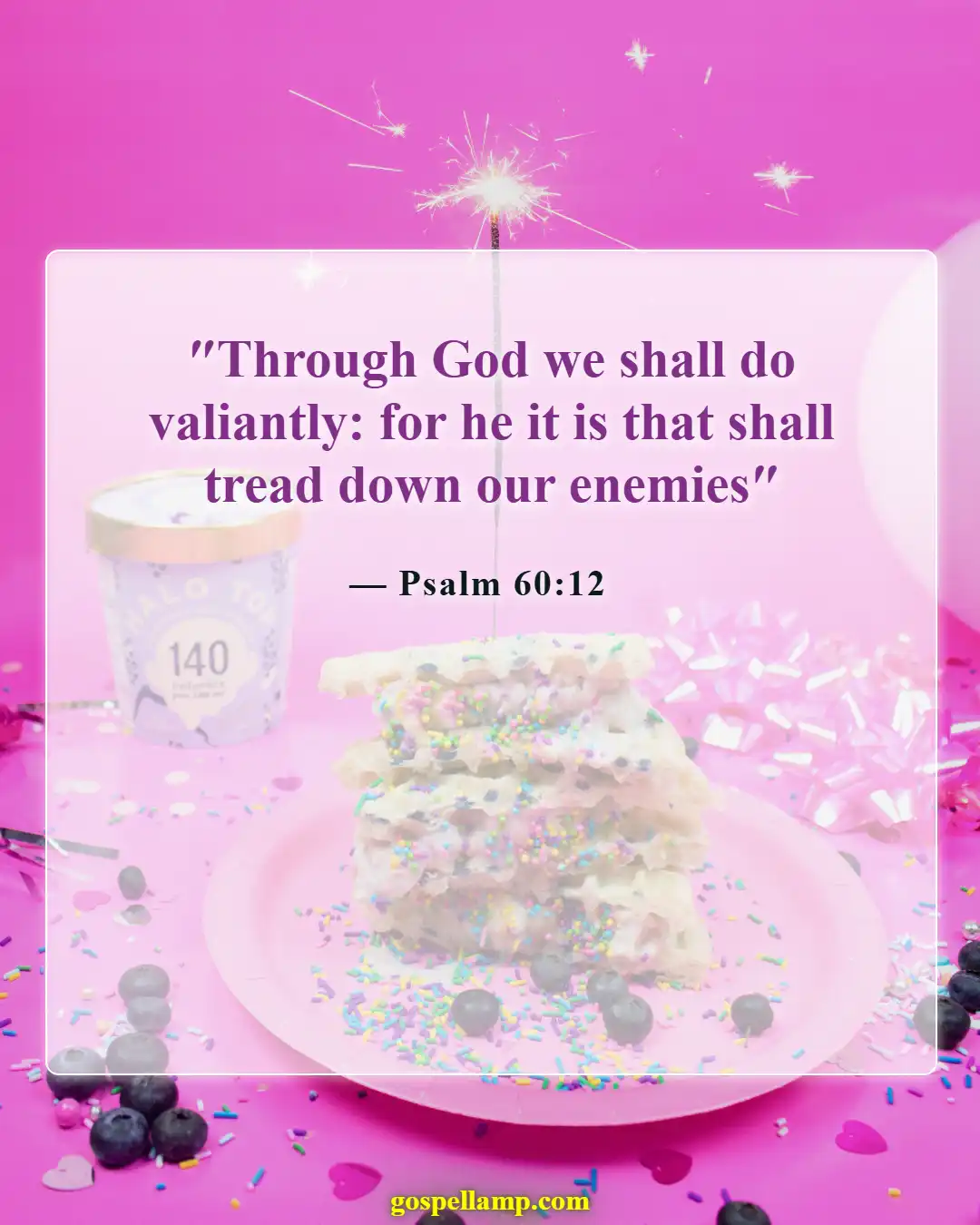 Bible Verses About Overcoming Challenges (Psalm 60:12)