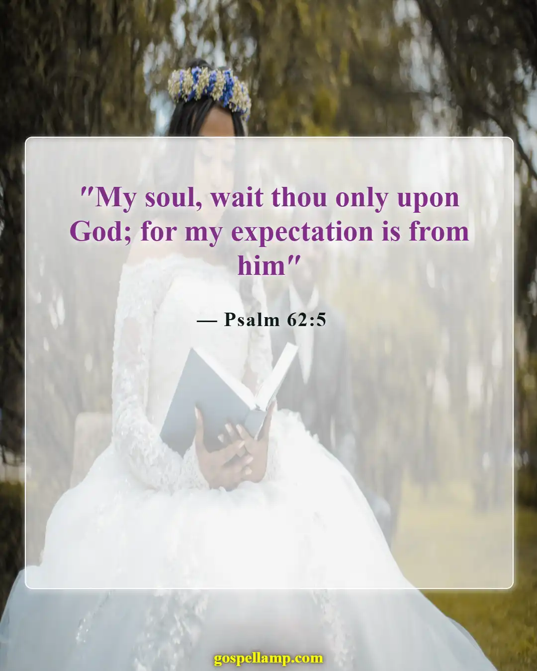 Bible Verses About Waiting For God (Psalm 62:5)