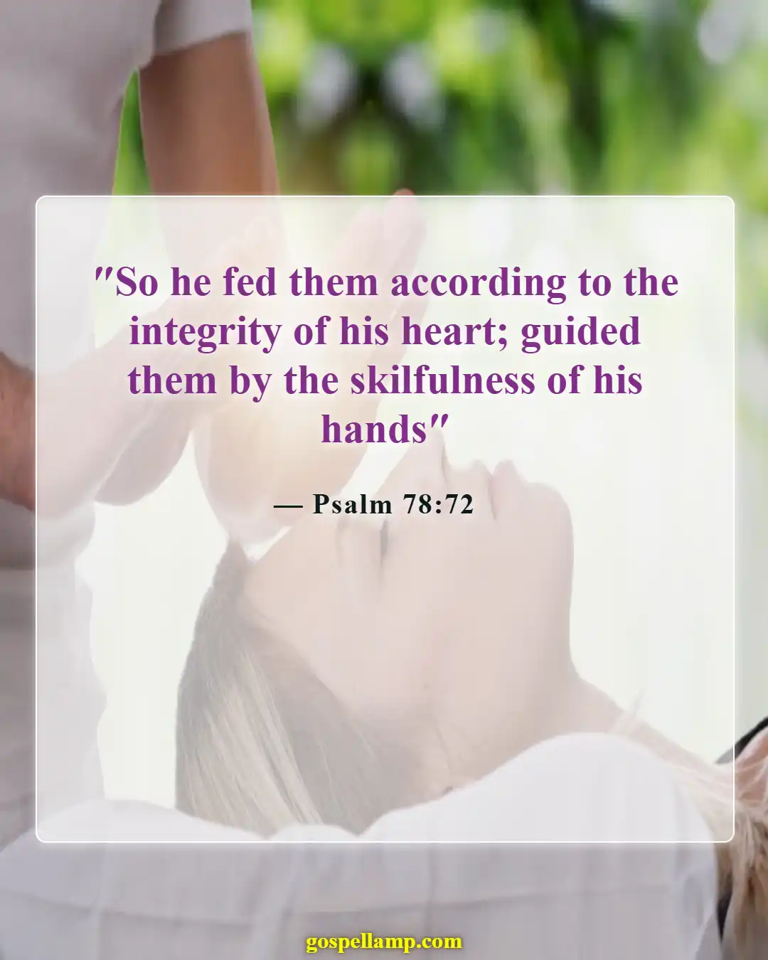 Psalm 78:72 :- Shepherding with integrity and skillful guidance
