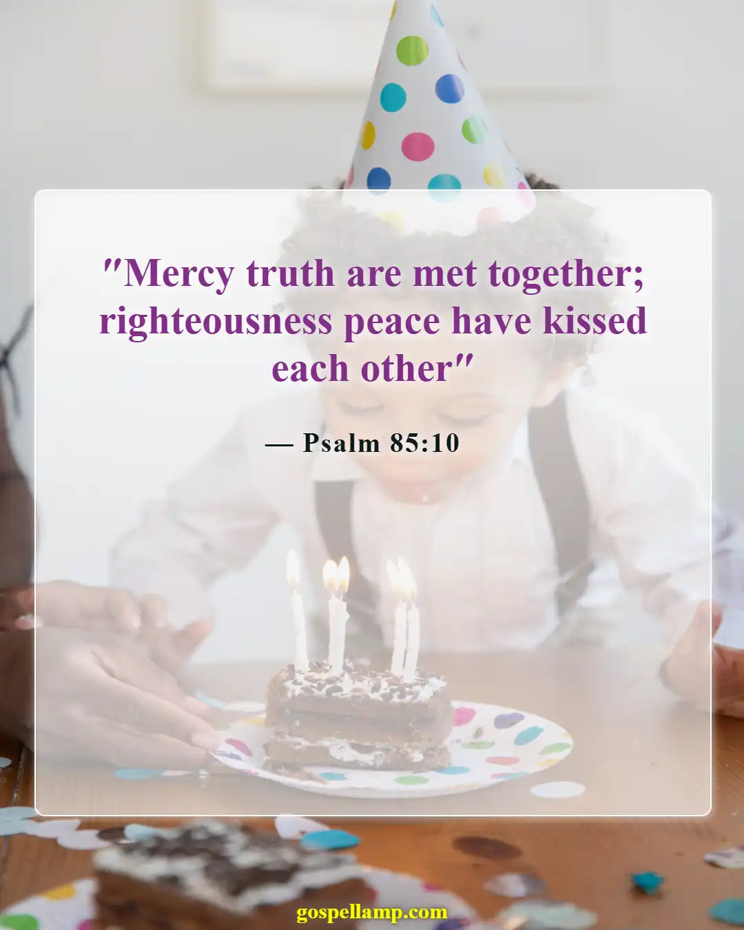 Psalm 85:10 :- Harmony between mercy and truth in God