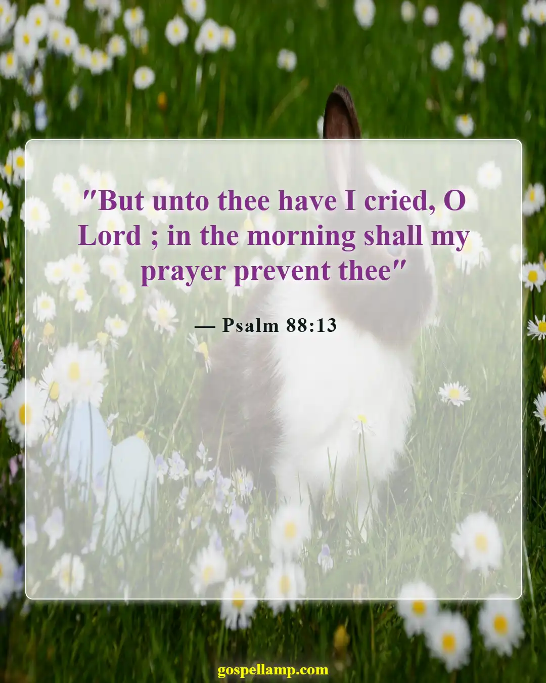 Psalm 88:13 :- Seeking God’s presence in morning prayer