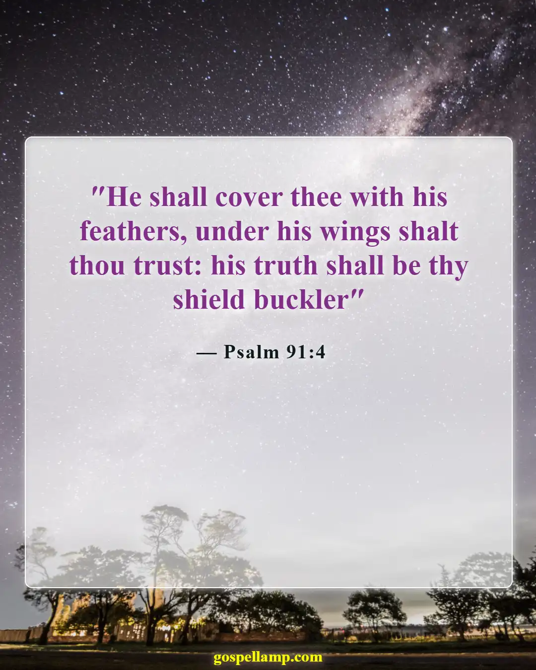 Bible Verses About Anchors (Psalm 91:4)