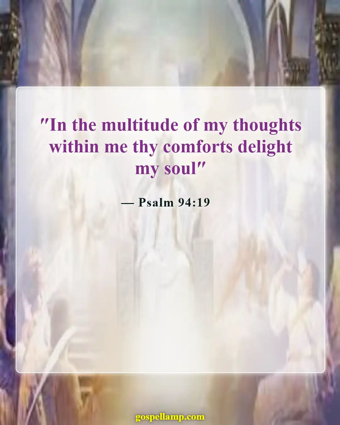 Psalm 94:19 :- Comfort in times of overwhelming anxiety