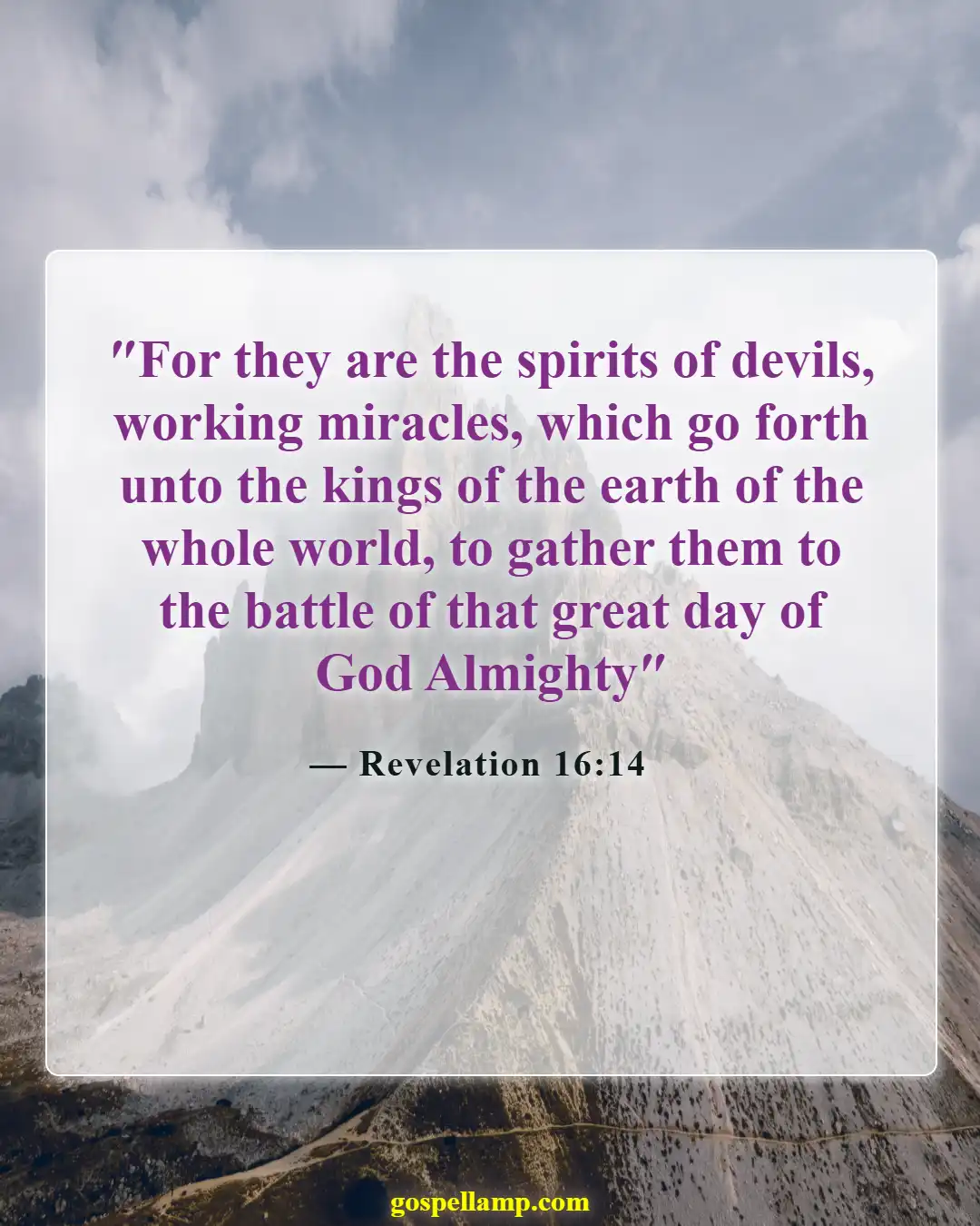 Bible Verses About War On Earth (Revelation 16:14)
