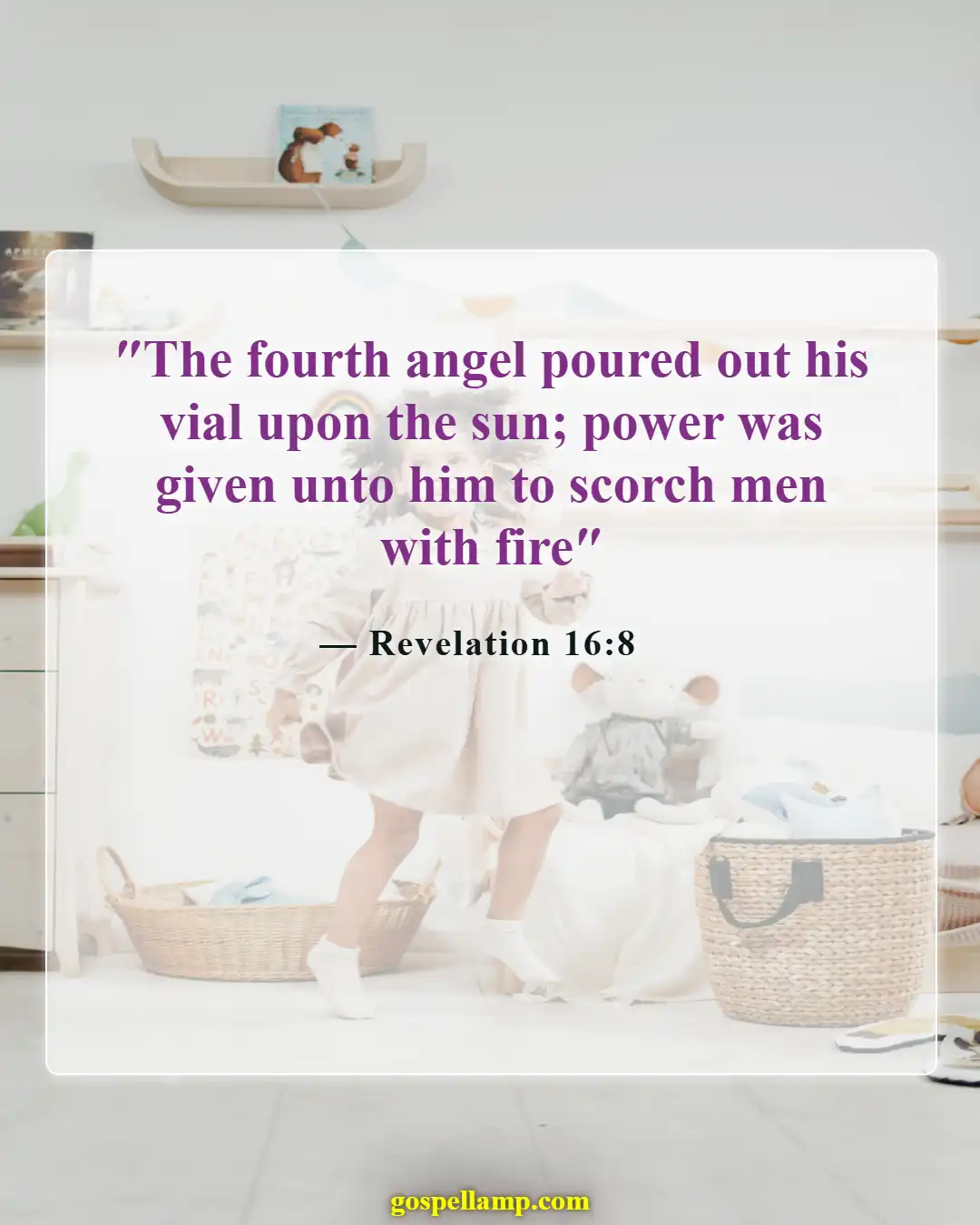 Bible Verses About Sun (Revelation 16:8)