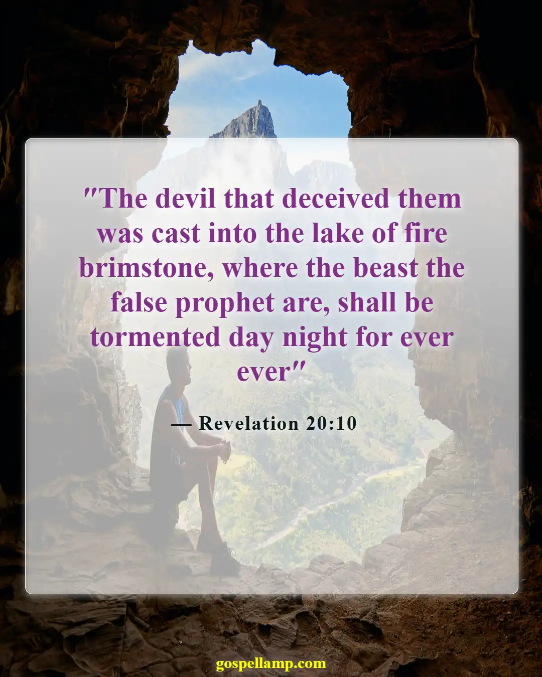 Revelation 20:10 :- Eternal torment for the devil and deceivers
