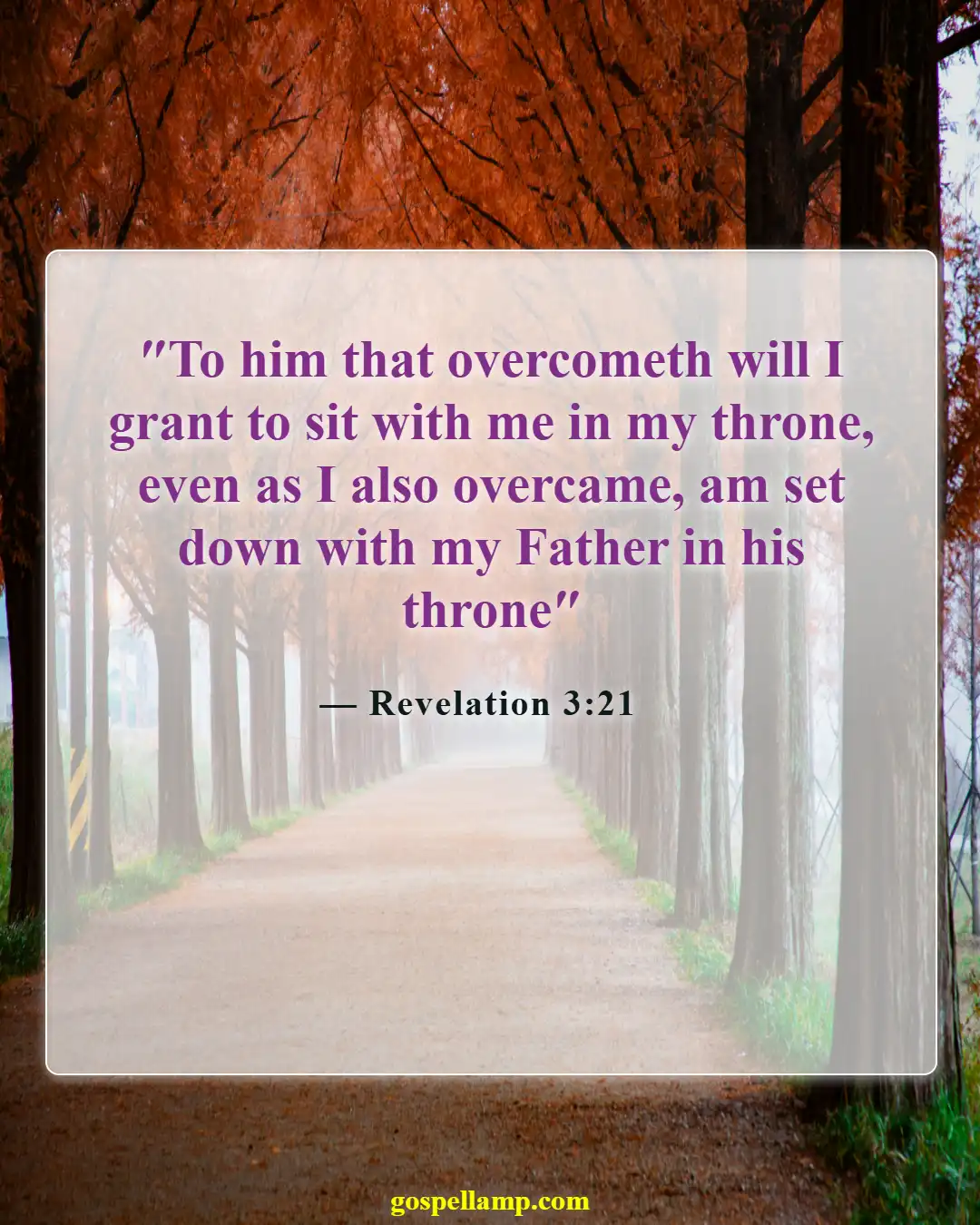 Bible Verses About Overcoming Challenges (Revelation 3:21)