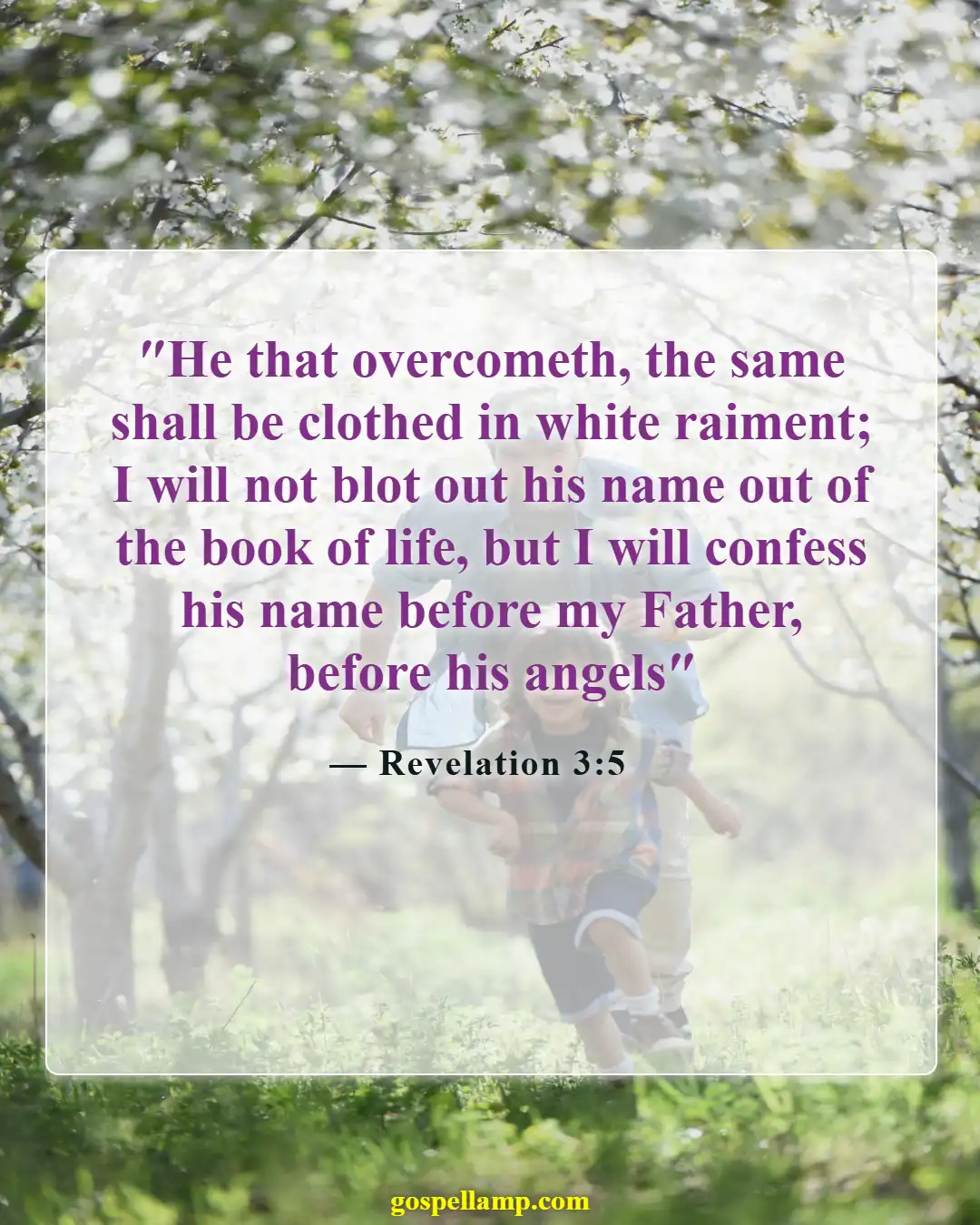 Revelation 3:5 :- Overcoming to remain in the Book of Life
