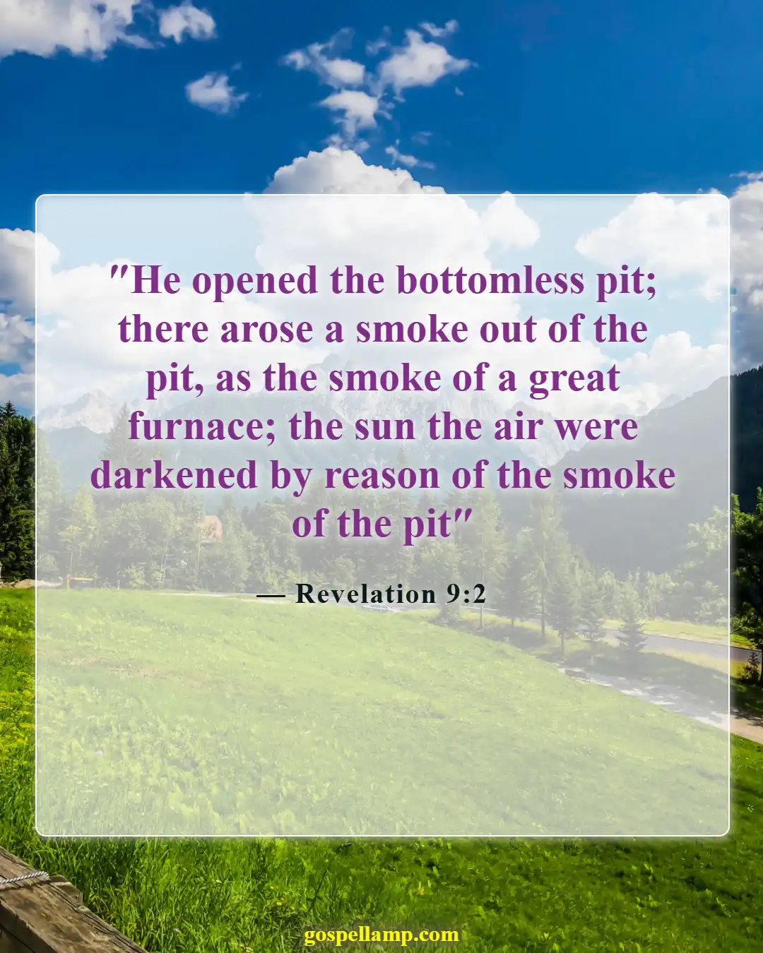 Bible Verses About Eternal Life In Hell (Revelation 9:2)